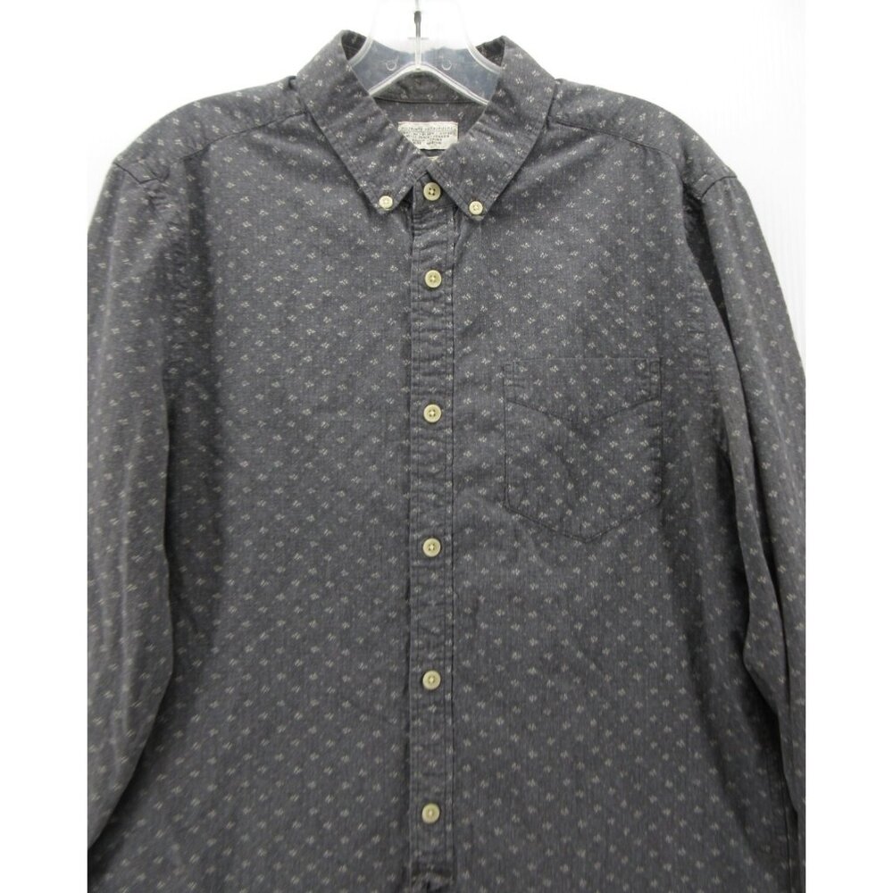 All Saints Shirt Medium Spitalfields Button Up Pocket AOP Japan Made * - Picture 2 of 11